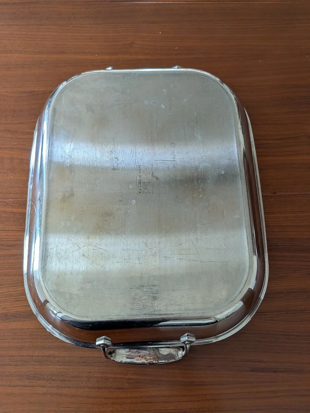 All Clad D3 Stainless Steel Large Flared Roasting Pan Pre Owned